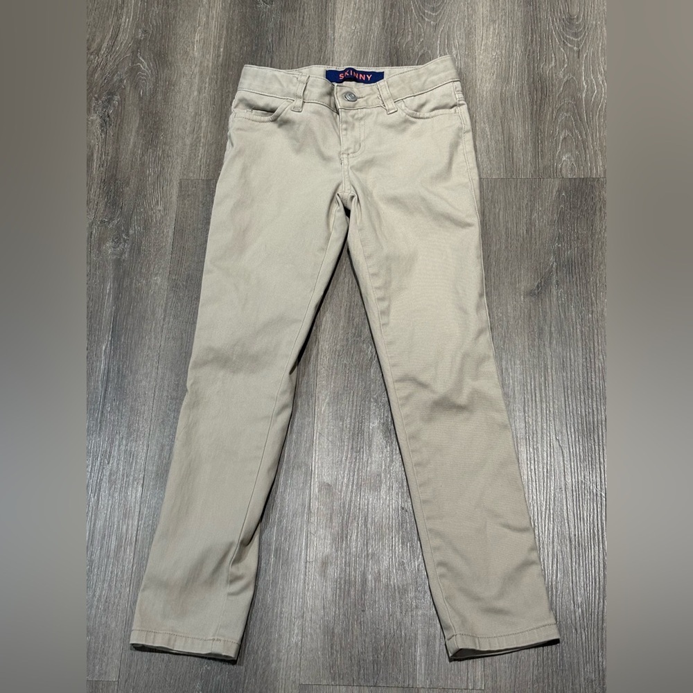 French Toast Khakis Beige Pants Size 7 School Uniform Skinny